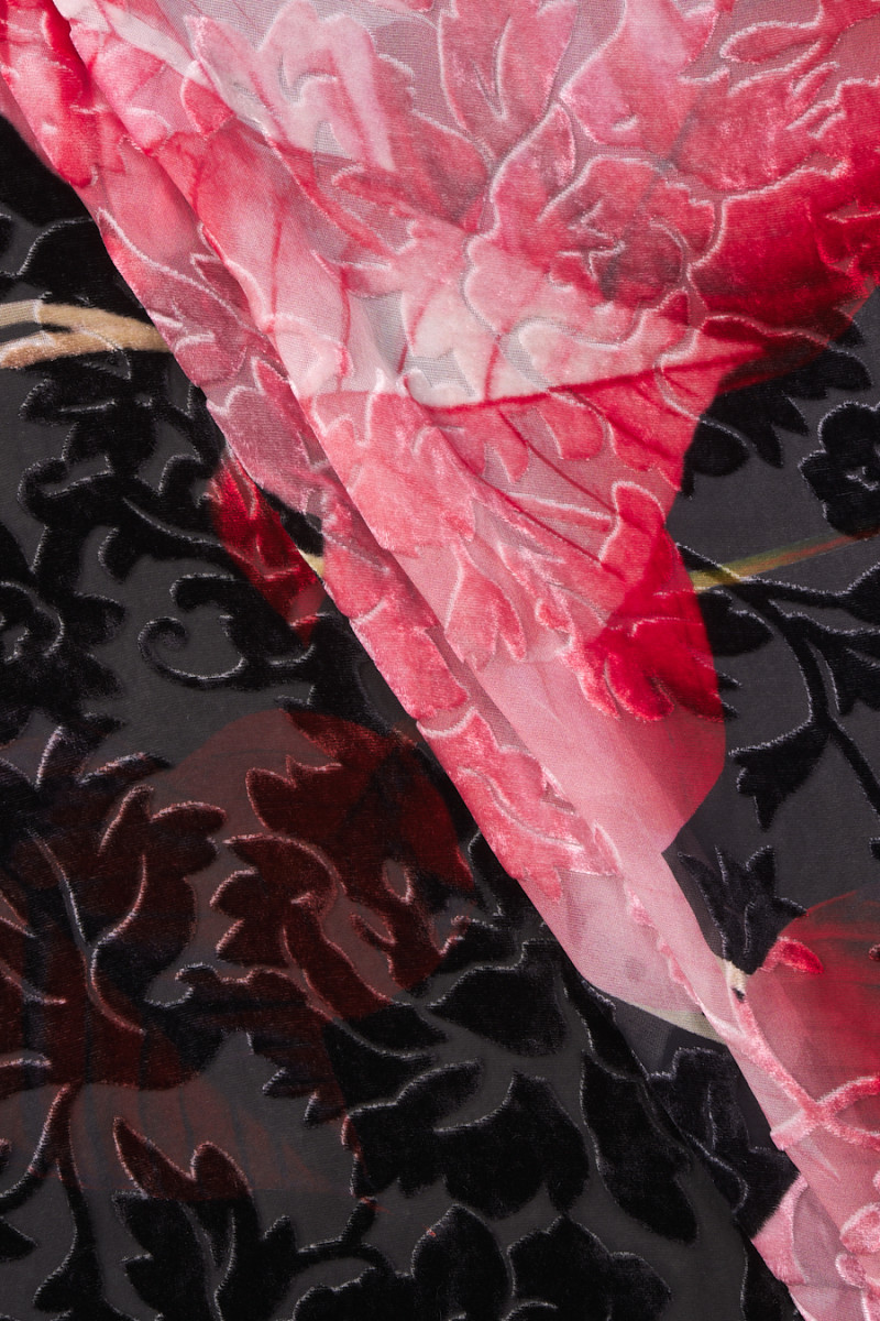 Velour devore i KUPON-blad 180 cm