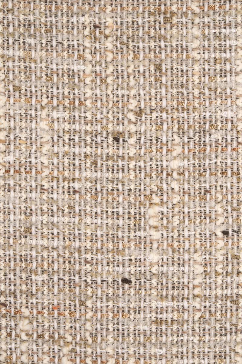 Tkanina typu chanel beżowa KUPON 110cm