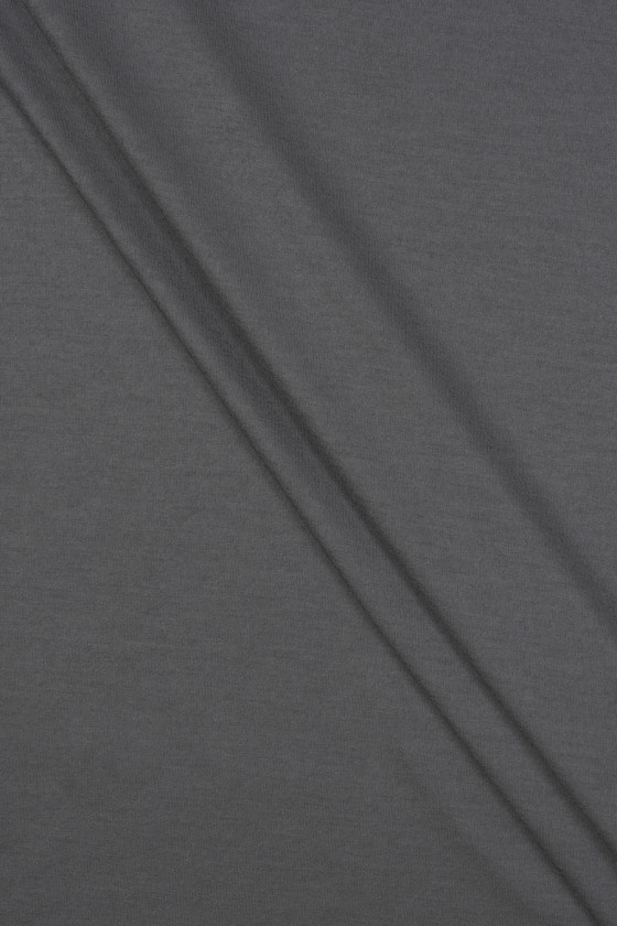 Sivá vlnená džersejová látka