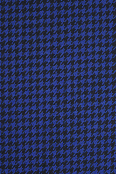 Checkered wool white and black
