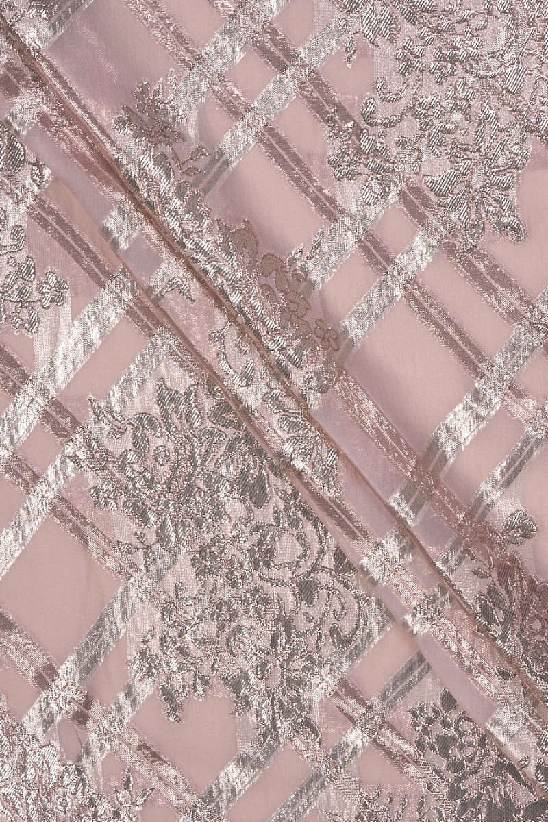 Geruite zijde chiffon COUPONS