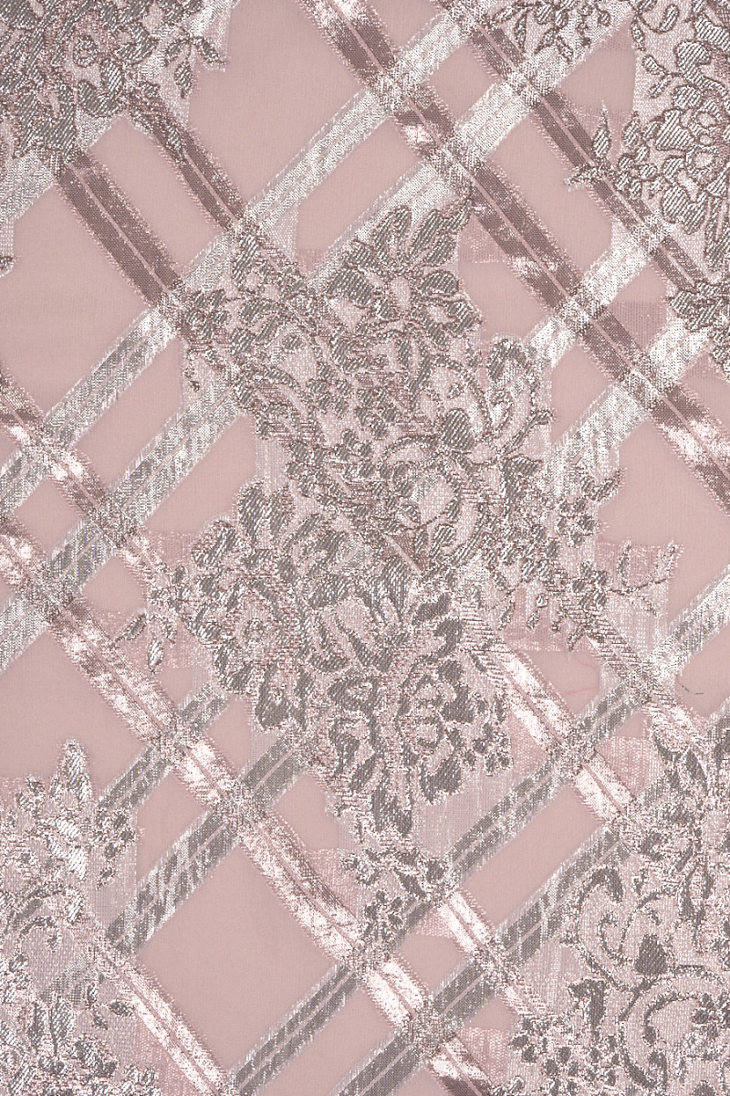 Geruite zijde chiffon COUPONS