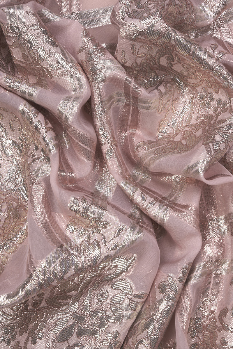 Geruite zijde chiffon COUPONS