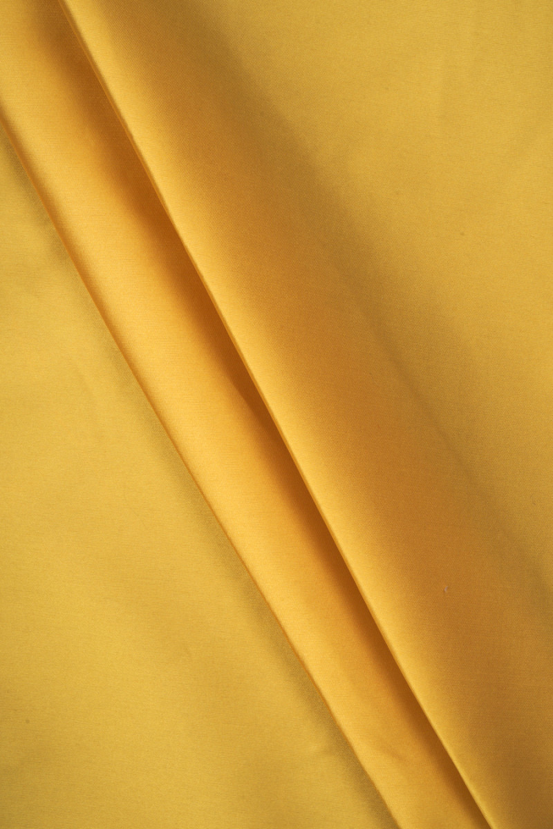 Taffetas de soie polyester jaune