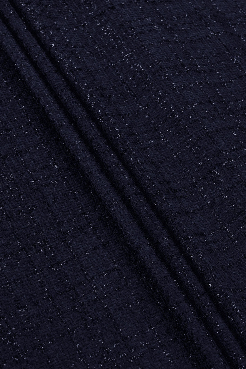 Тканина Шанель темно-синього кольору