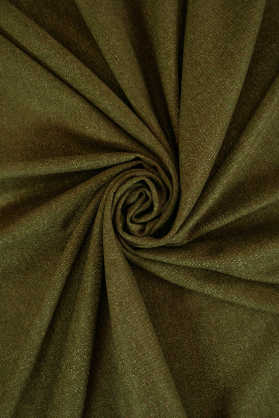 Oliven uld Melange KUPON 160cm
