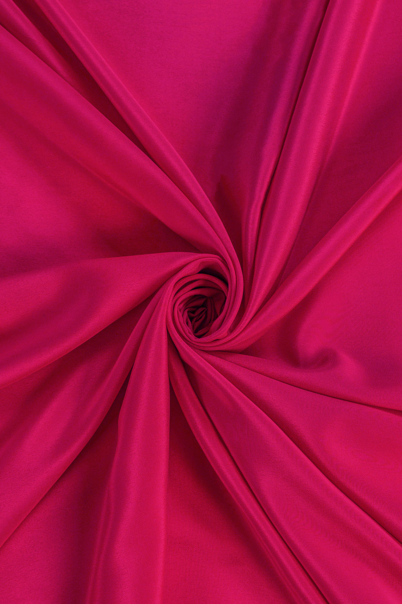 Šaurs zīda kreps - rozā