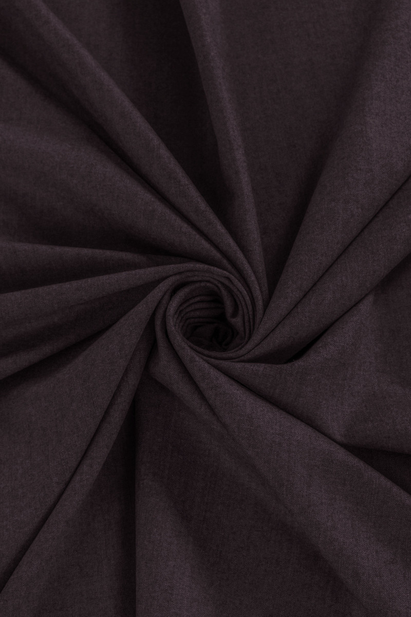 Wool with cashmere dark purple melange