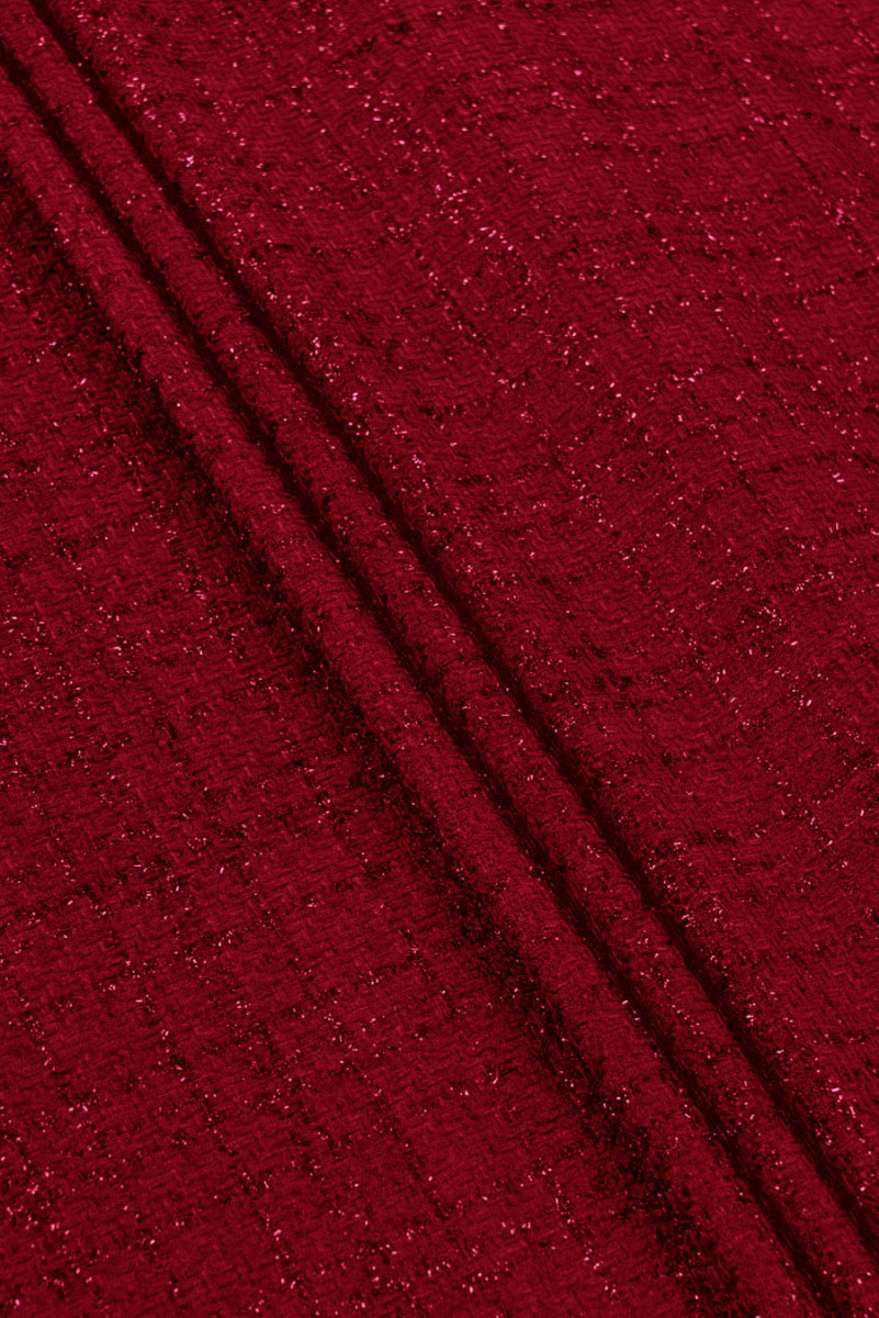 Chanel fabric - dark red