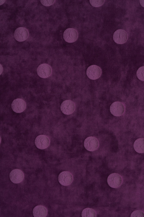 Velor knitwear in purple peas