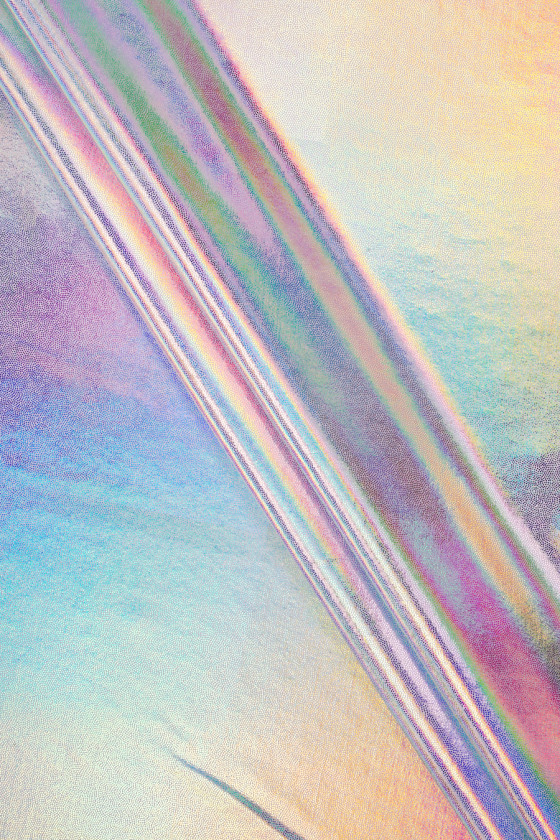 Lycra weiß-silber Multi...