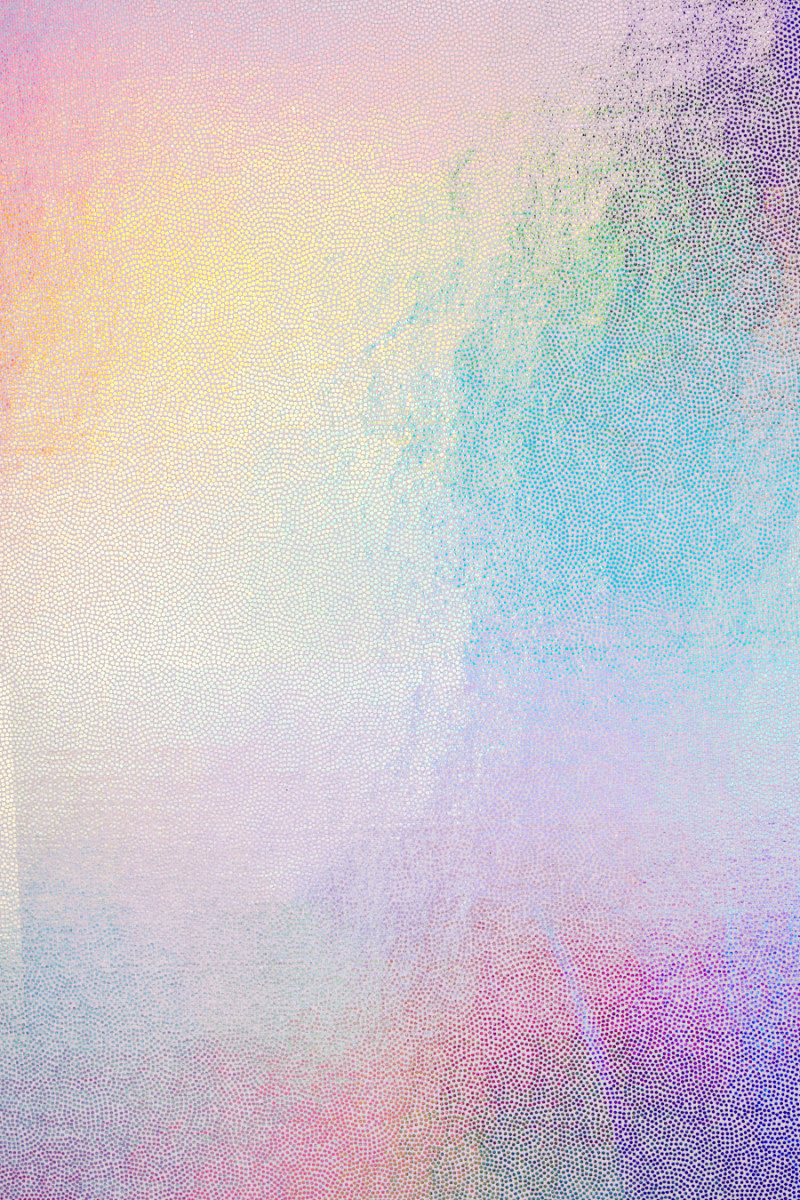 Lycra white and silver multi COUPON 180cm