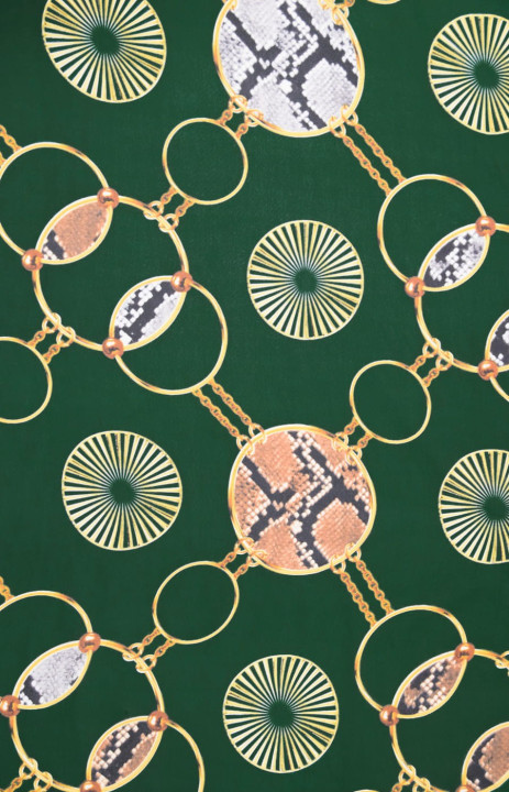Printed polyester chiffon
