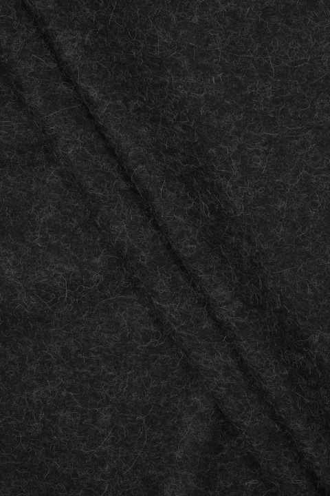 Coat wool with cashmere black