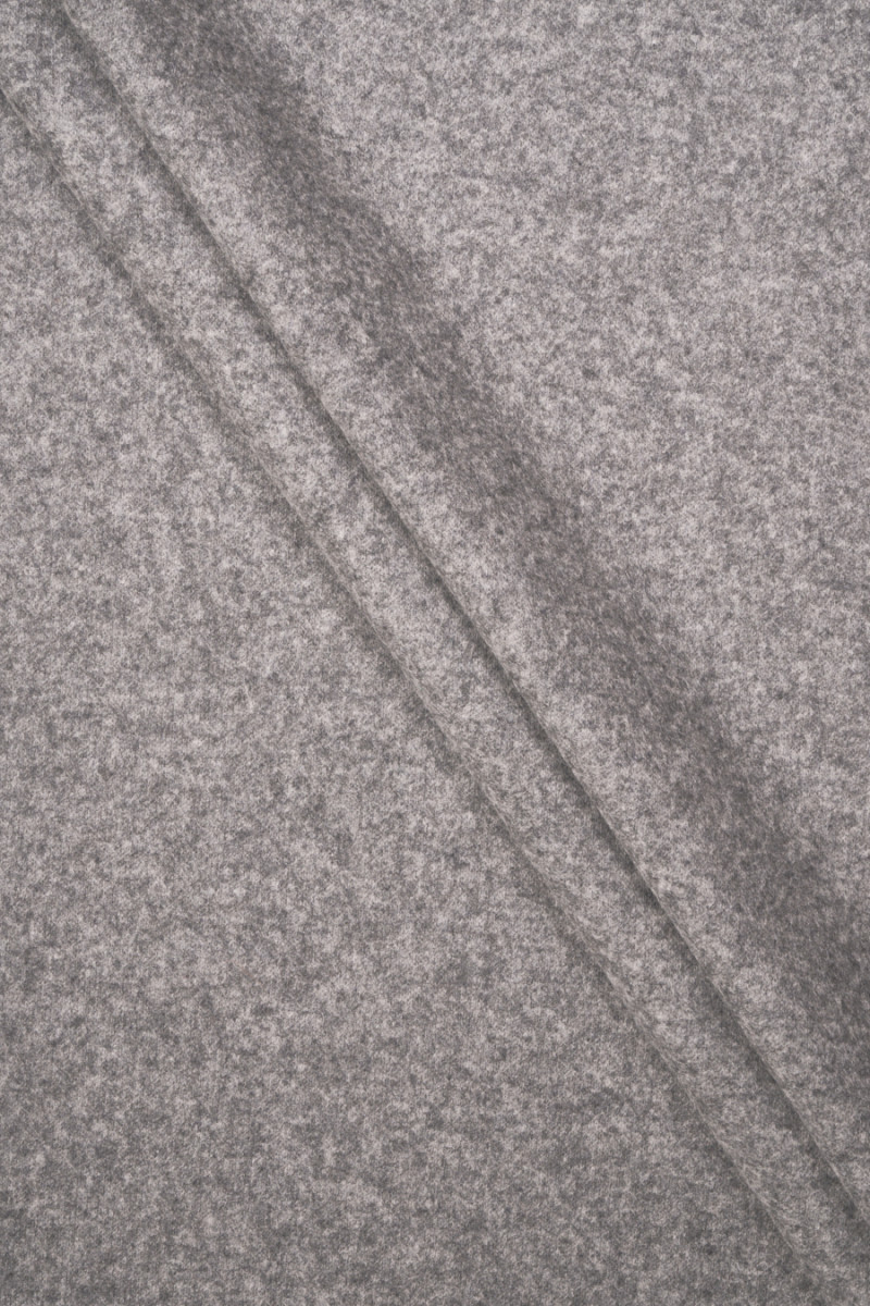 Tissu tricoté cachemire - gris chiné