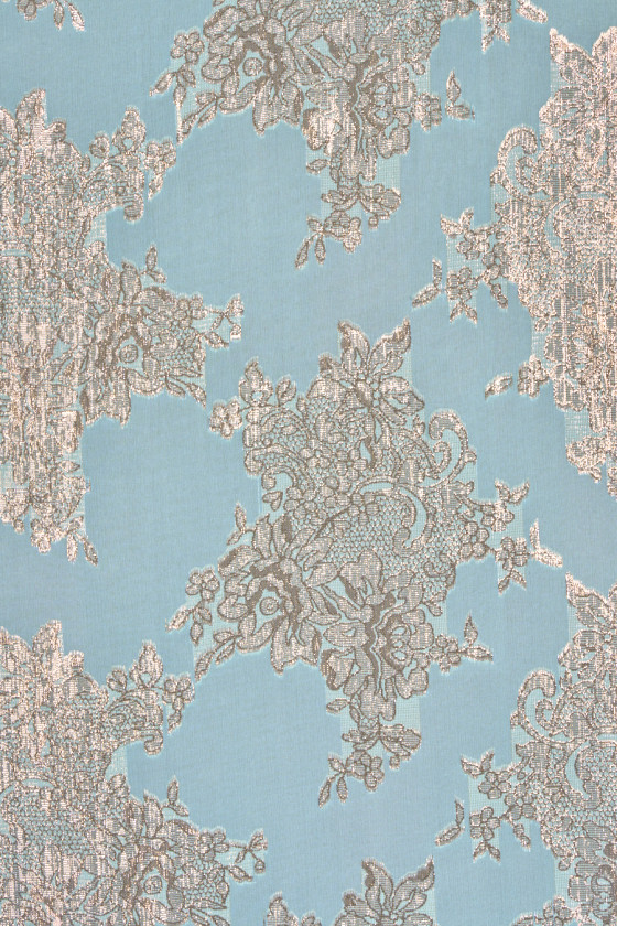 Silkechiffon med jacquardblomster