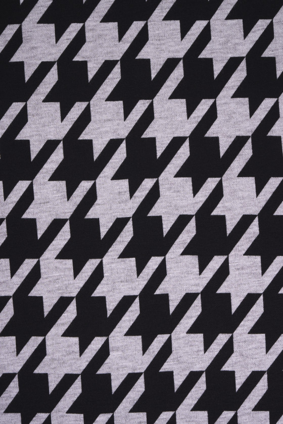 Maillot tricoté Gris patte d’oie COUPON 120cm