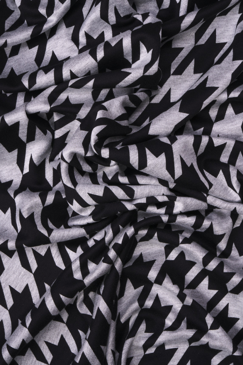 Maillot tricoté Gris patte d’oie COUPON 120cm