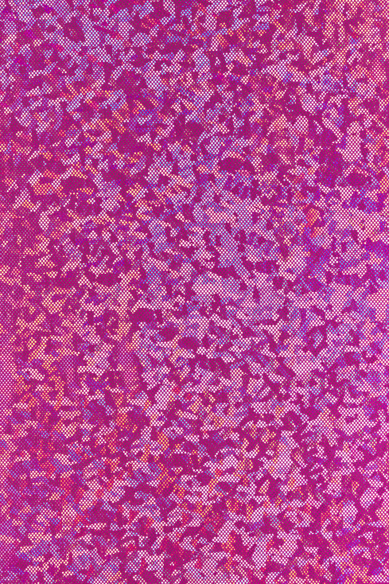 Lycra fuchsia-sølv multi