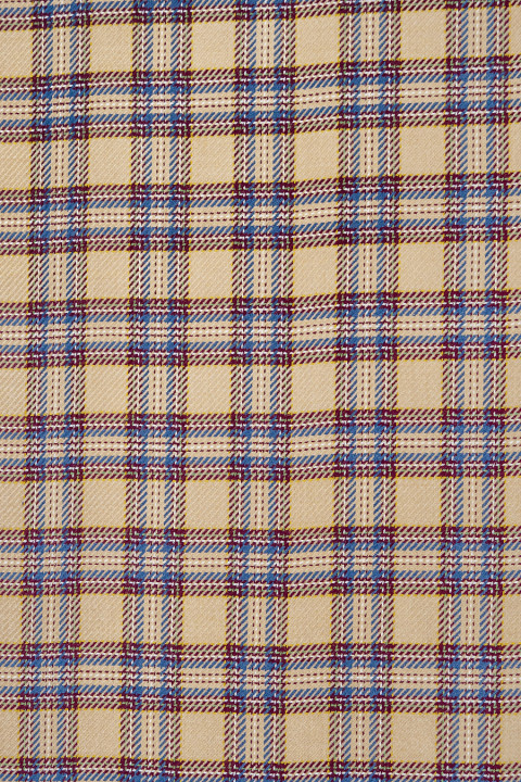 Checkered wool white and black