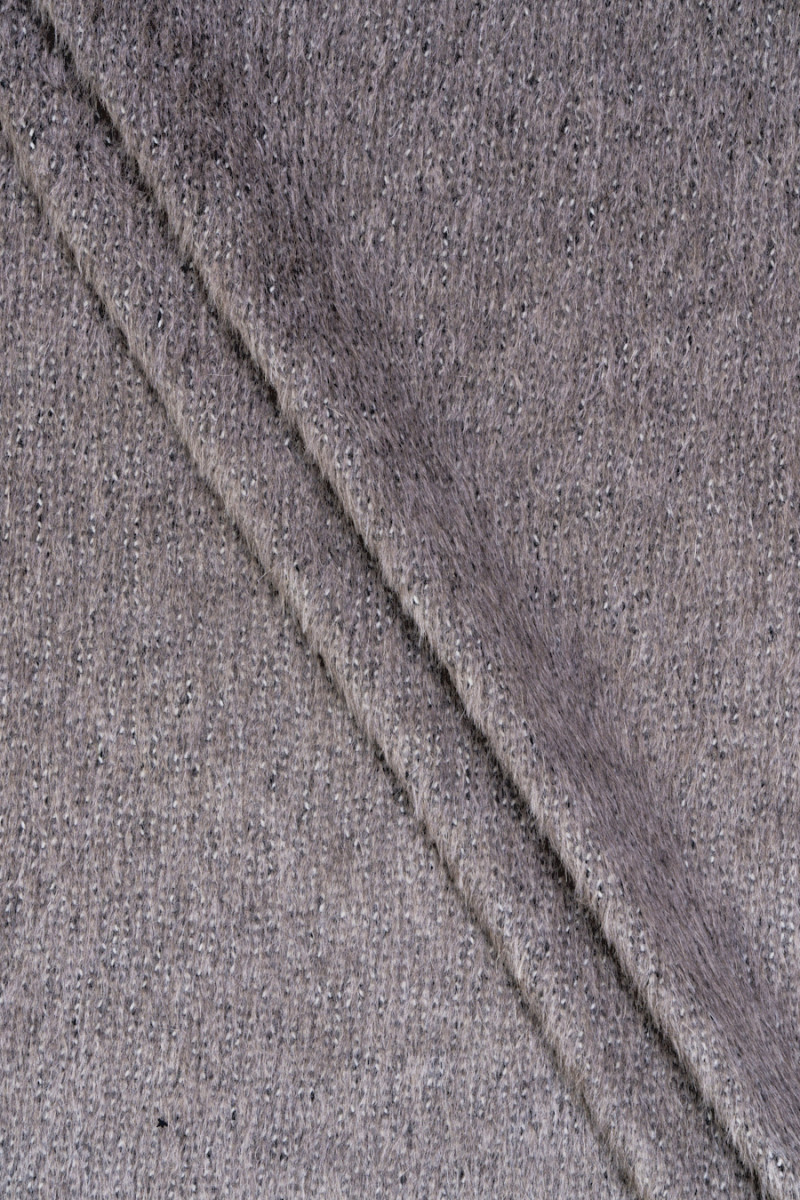 Abrigo lana beige-gris