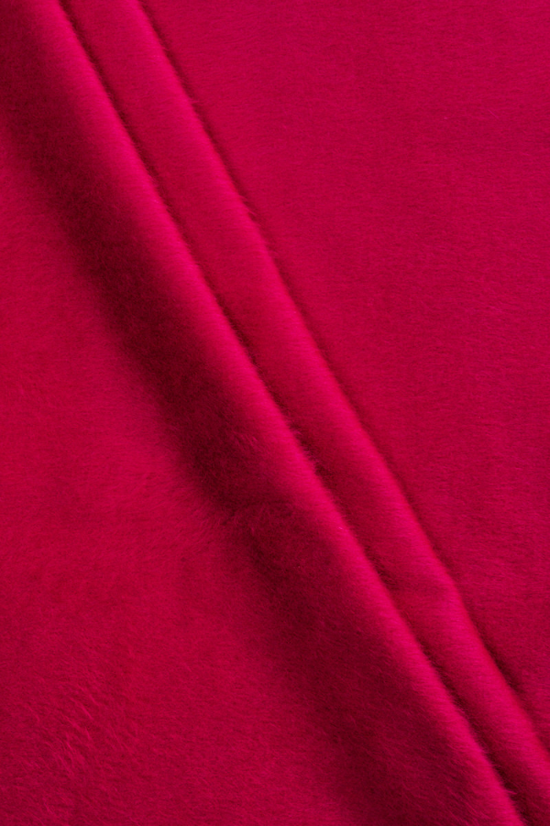 Abrigo lana rosa oscuro/fucsia