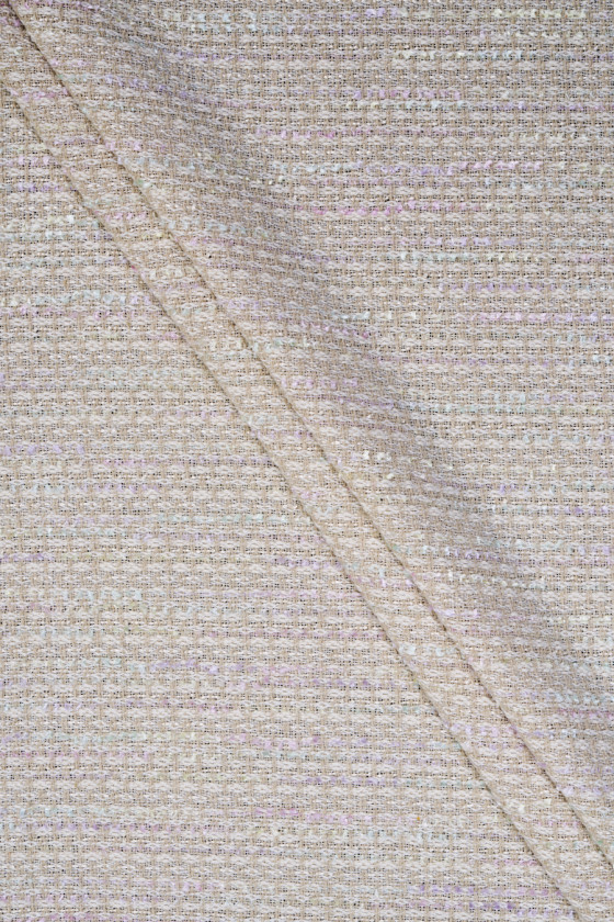 Chanel-tyg – ljusbeige KUPONG 100 cm