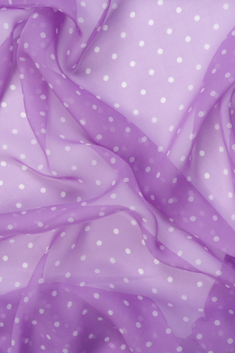 Silk muslin in zigzags