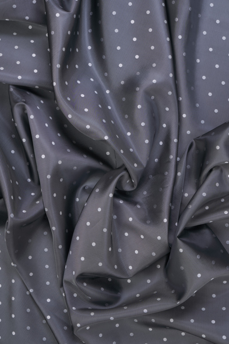 Doublure à pois argent COUPON 190cm