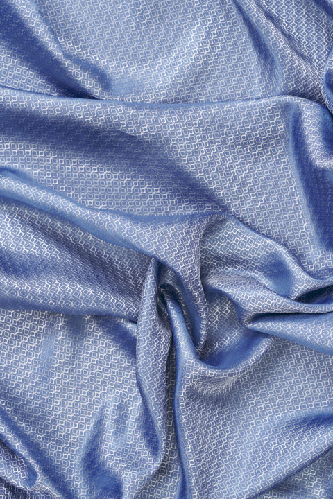 Jacquard vooder must ja sinine