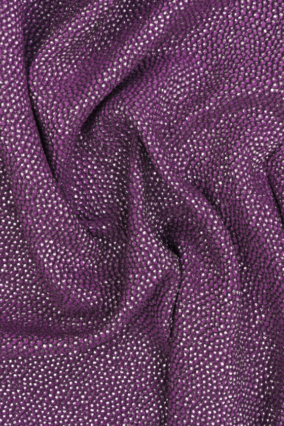 Jacquard argento-porpora