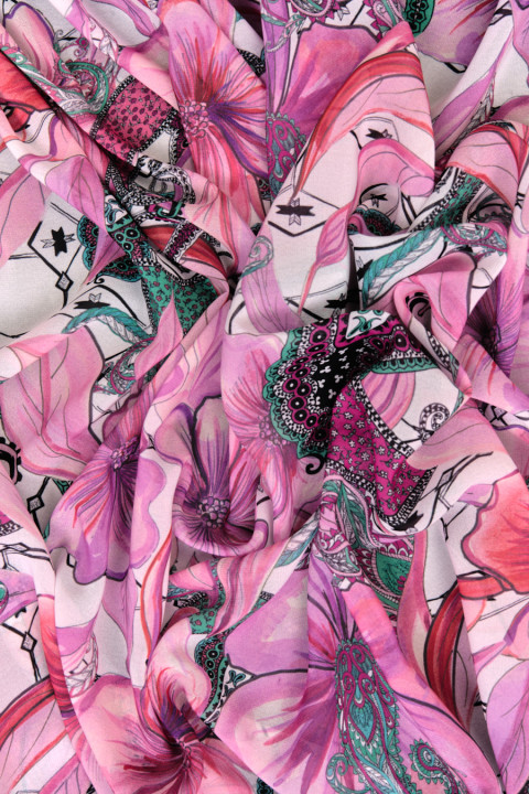 Ombre polyester chiffon