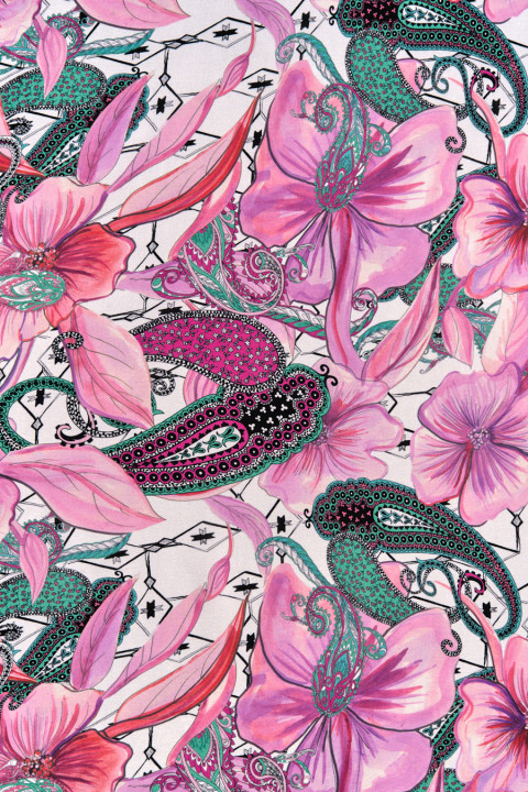 Ombre polyester chiffon