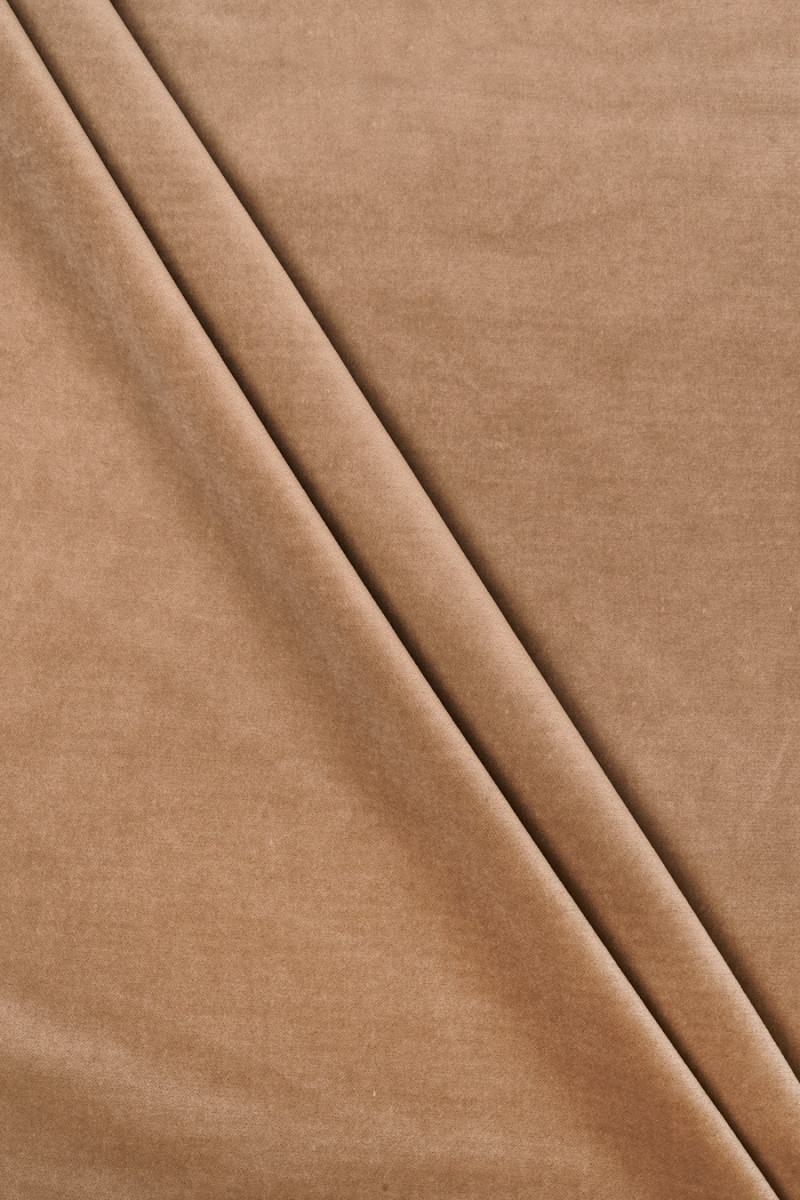 Velour (velvet), cotton, beige