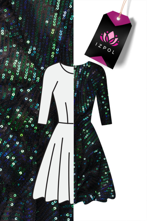 Black sequins