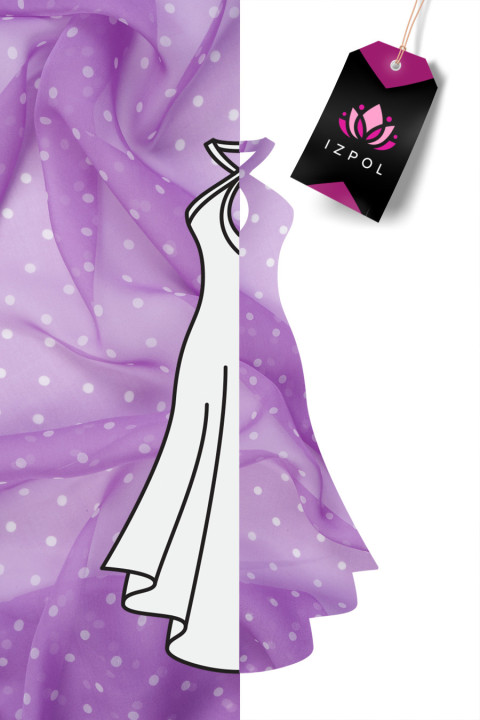 Silk muslin in zigzags