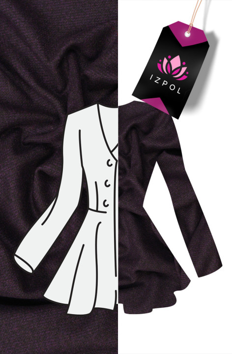 Wool with cashmere purple
