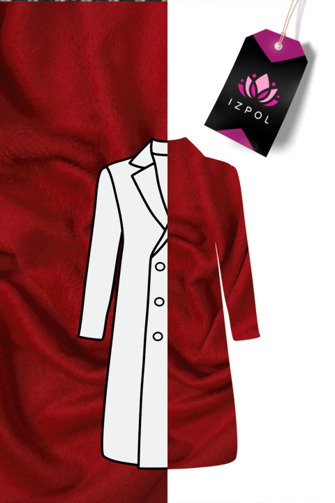 Coat wool with cashmere black