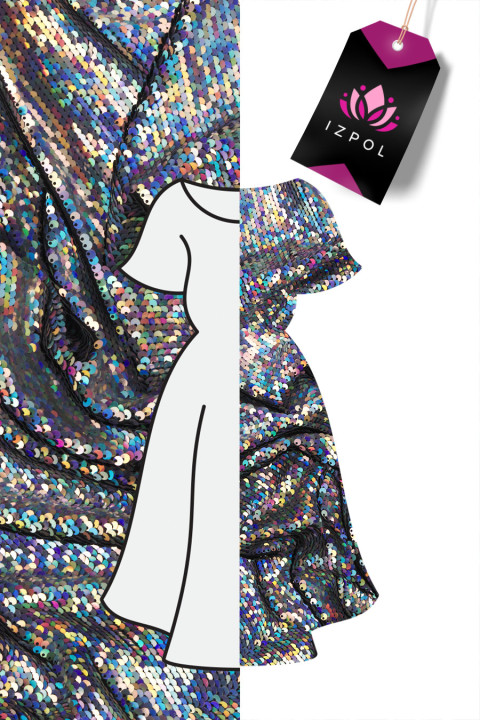 Black sequins