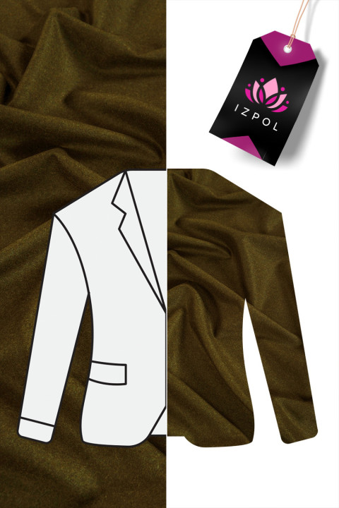 Costume wool gray-green - melange