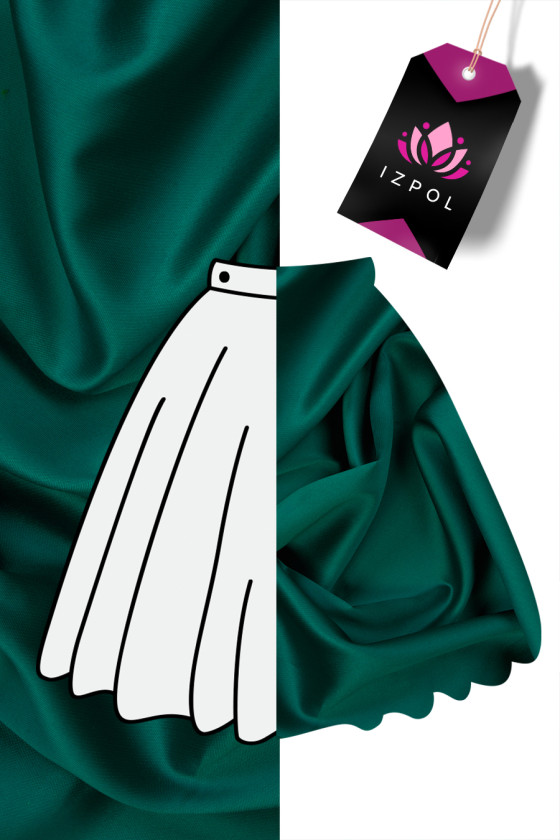 Polyester-silk sea taffeta COUPON 70cm