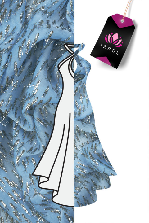 Silk chiffon in leopard