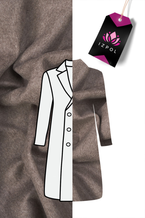 Aksamit bawelniany szary