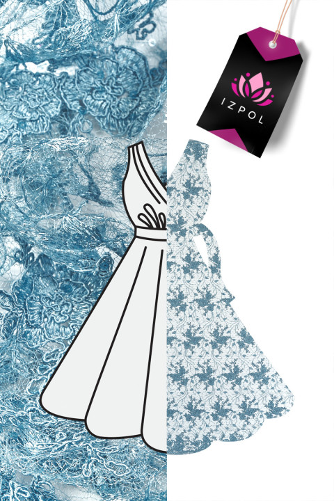 Lace blue-gray