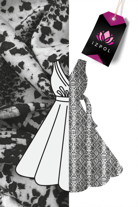 Viscose snake skin