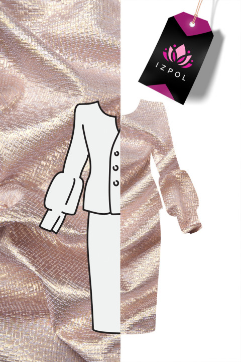 Lilac-golden jacquard