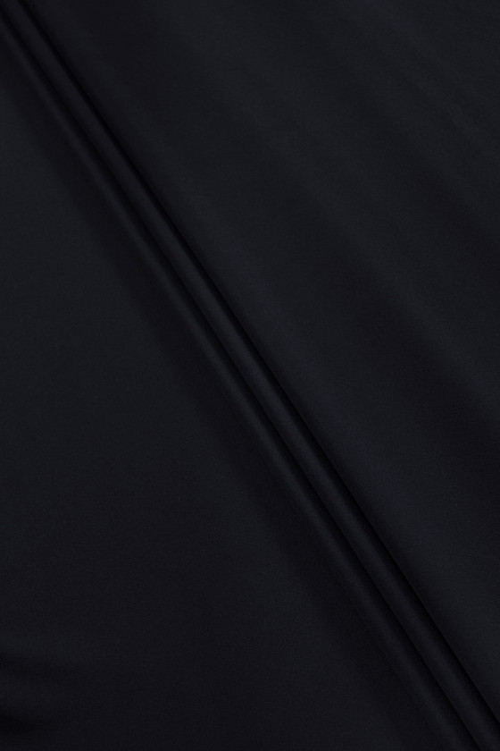 Coat wool with cashmere dark navy blue