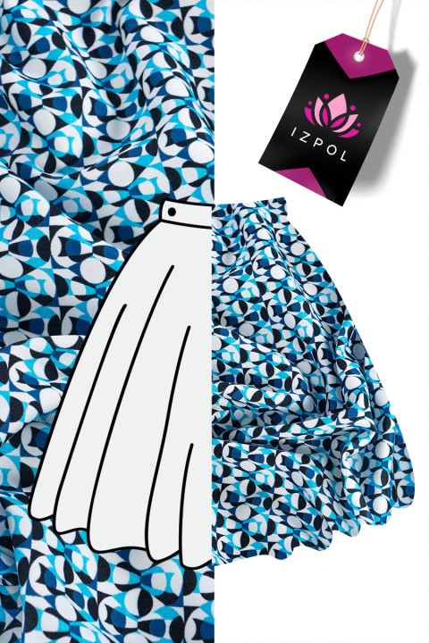 Shirt cotton in small patterns