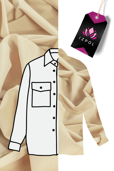 Hemd Baumwolle hellbeige