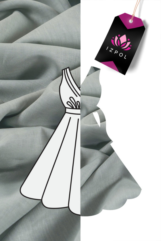 Len naturalny MARIA - szary